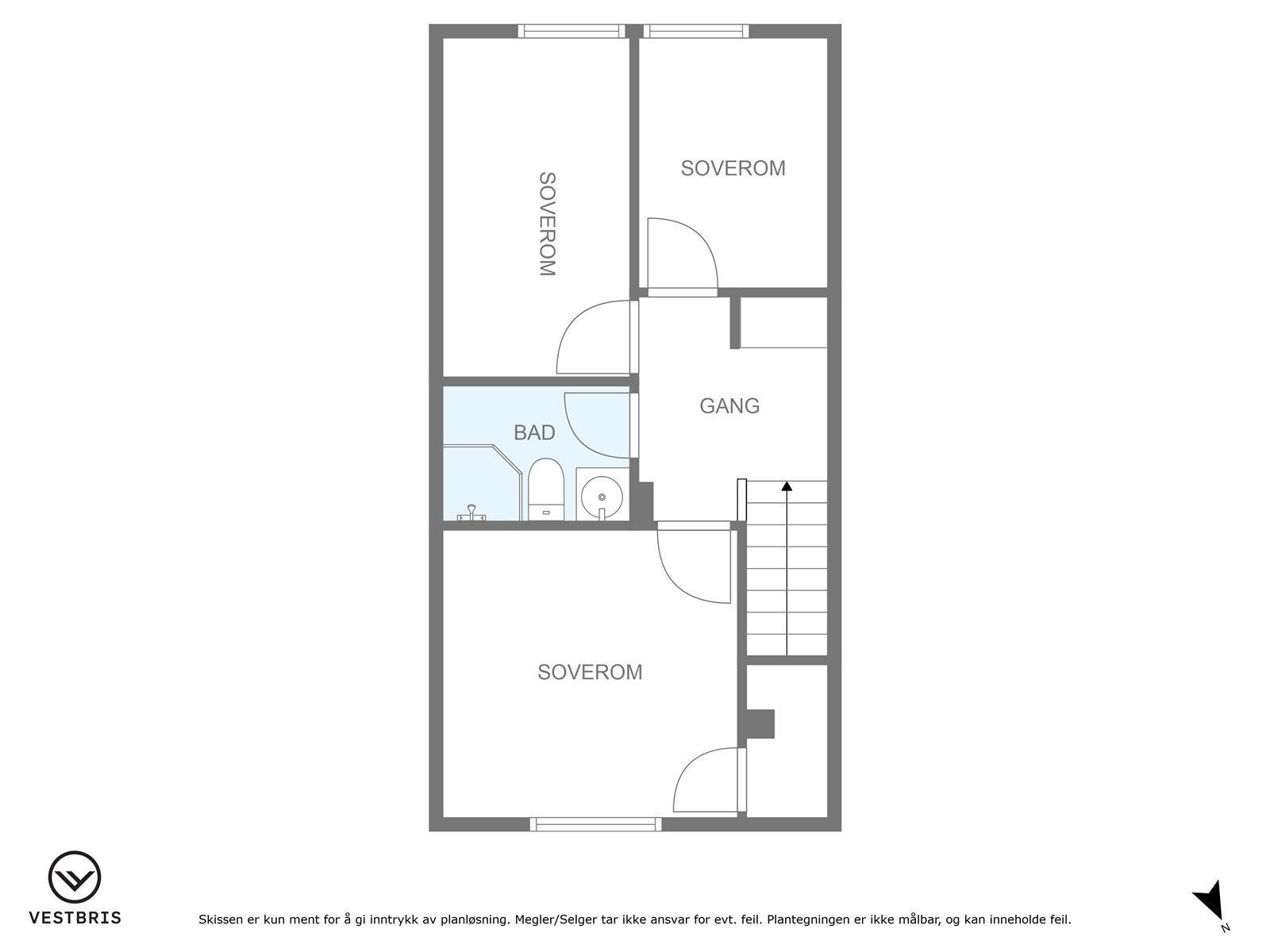 Plantegning 2.etasje Galleribilde