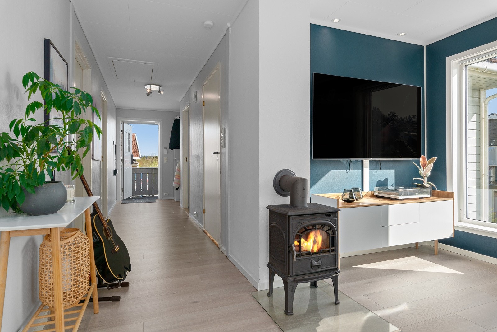 Gangen gir leiligheten en god og oversiktelig planløsning. Galleribilde