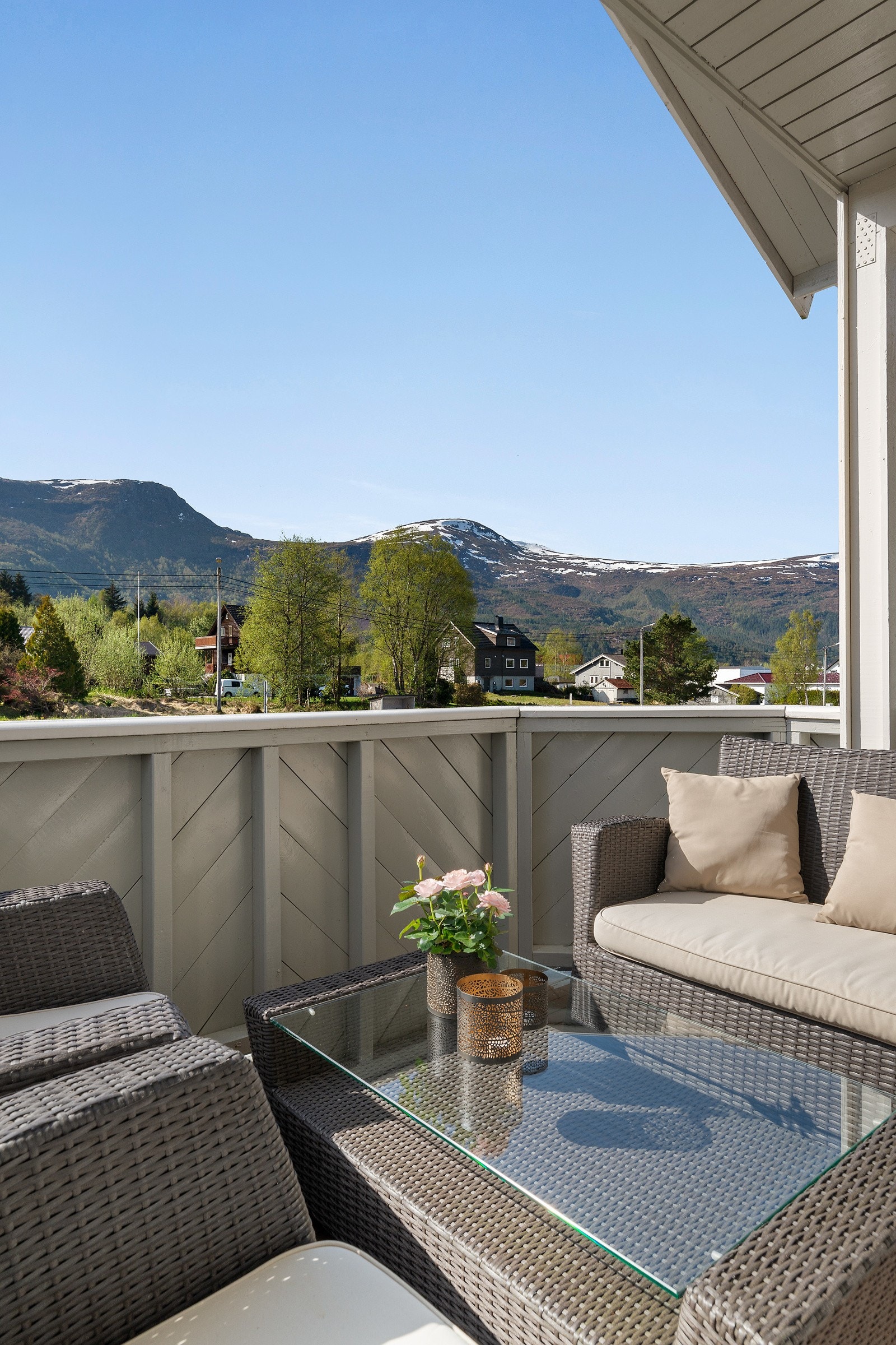 Detaljbilde veranda. Galleribilde