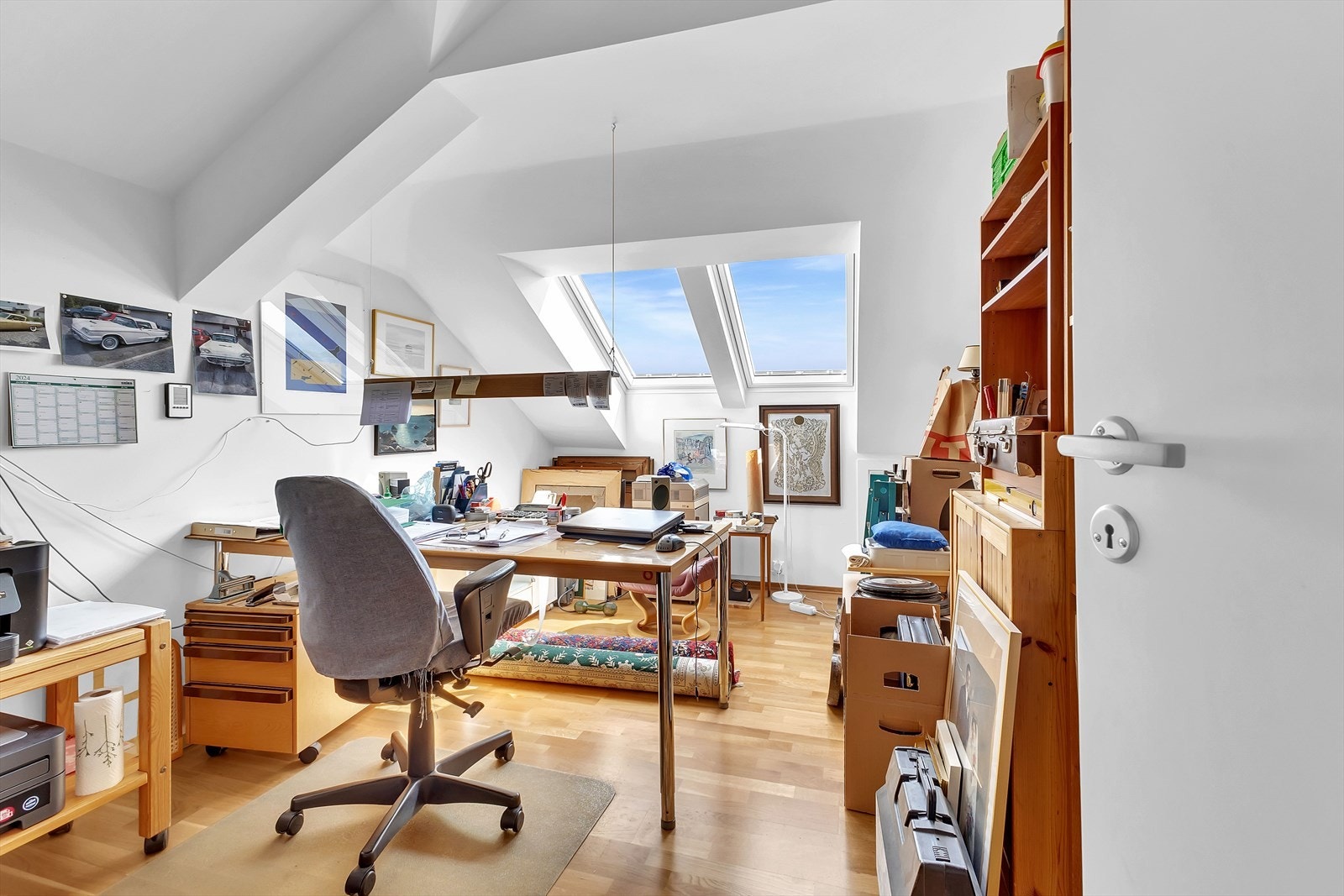 Soverom nr. 3, pt innredet som hjemmekontor. Galleribilde