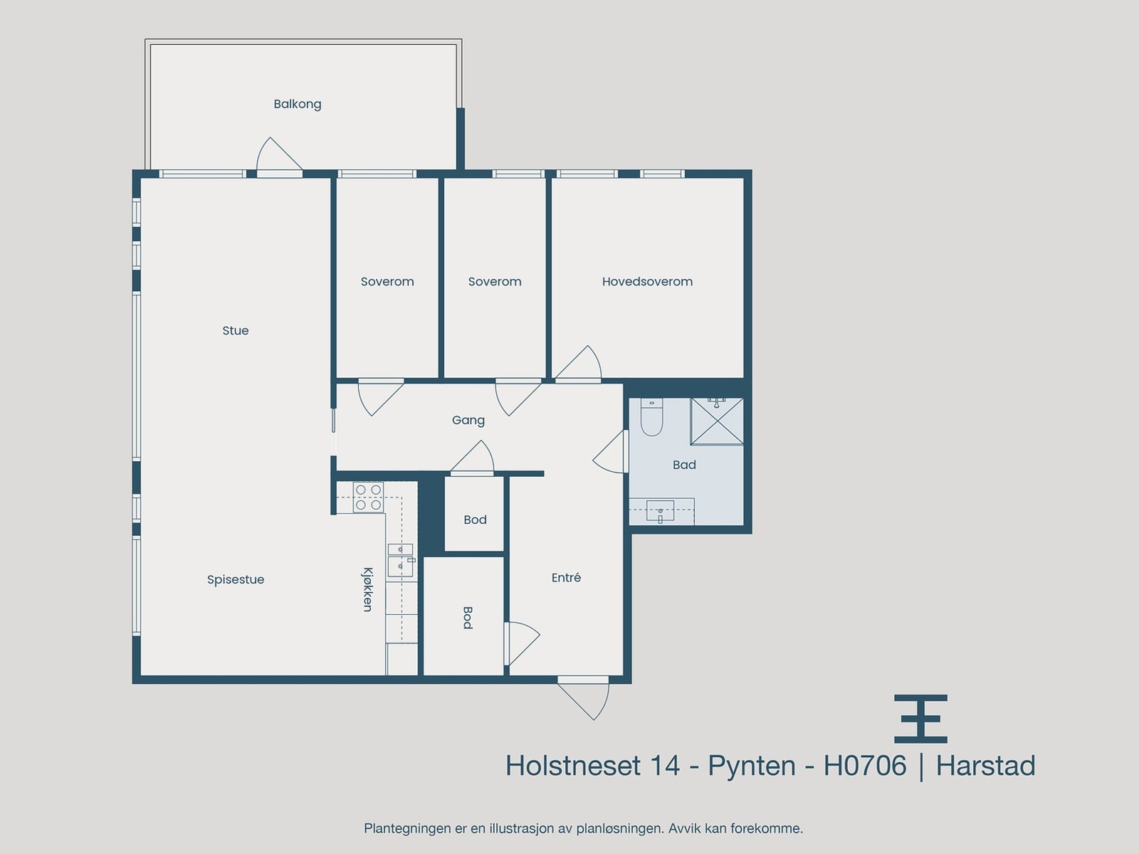Plantegning Galleribilde