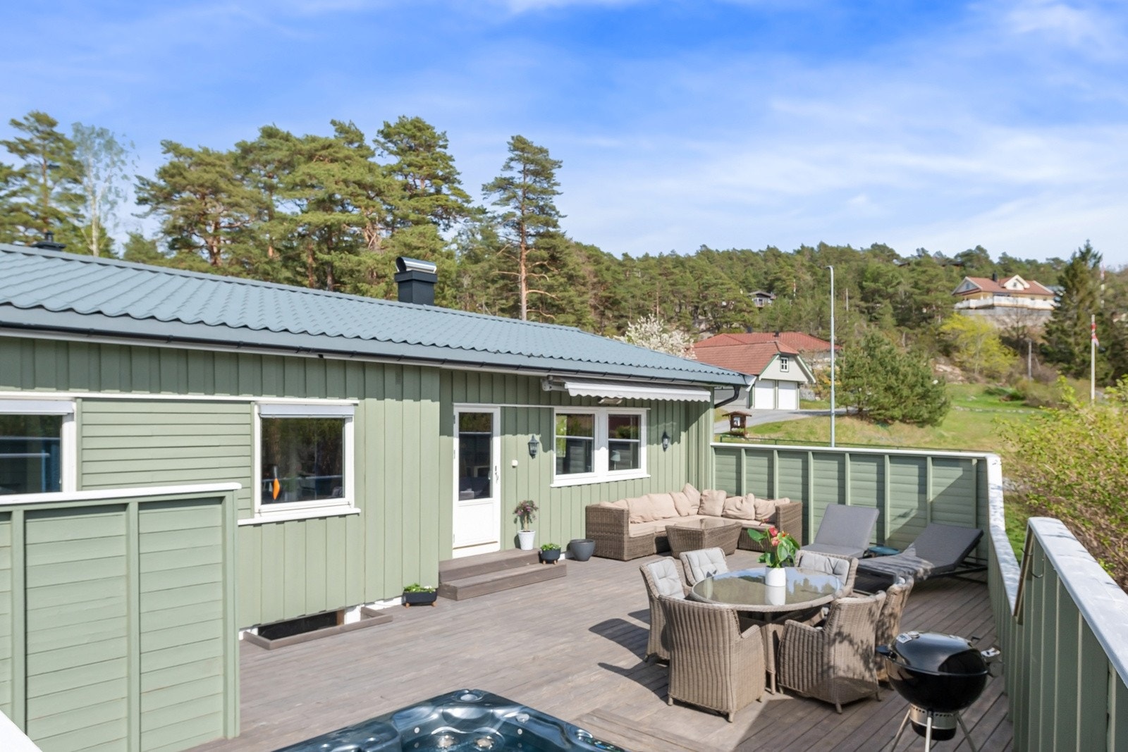 Adkomst til veranda fra stuen Galleribilde