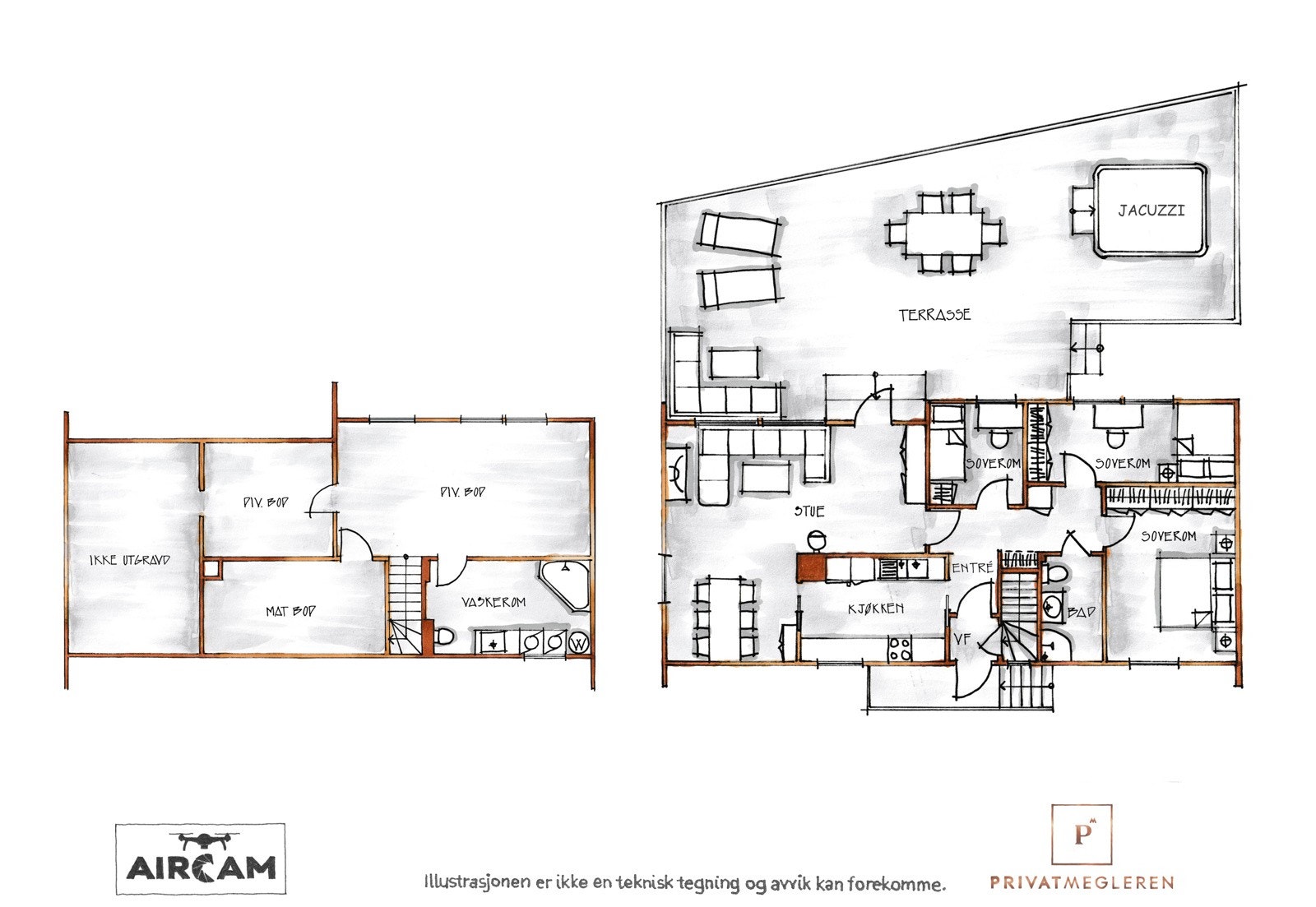 Plantegning illustrasjon Galleribilde