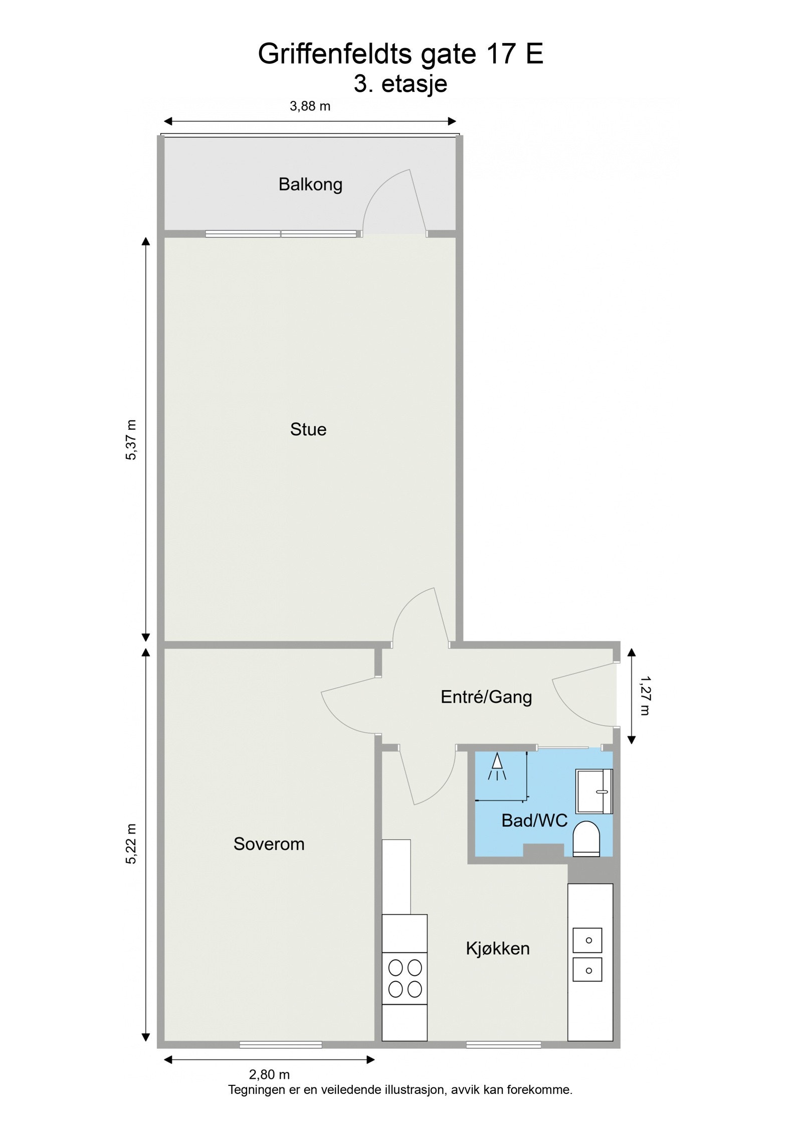 2 d planskisse Galleribilde