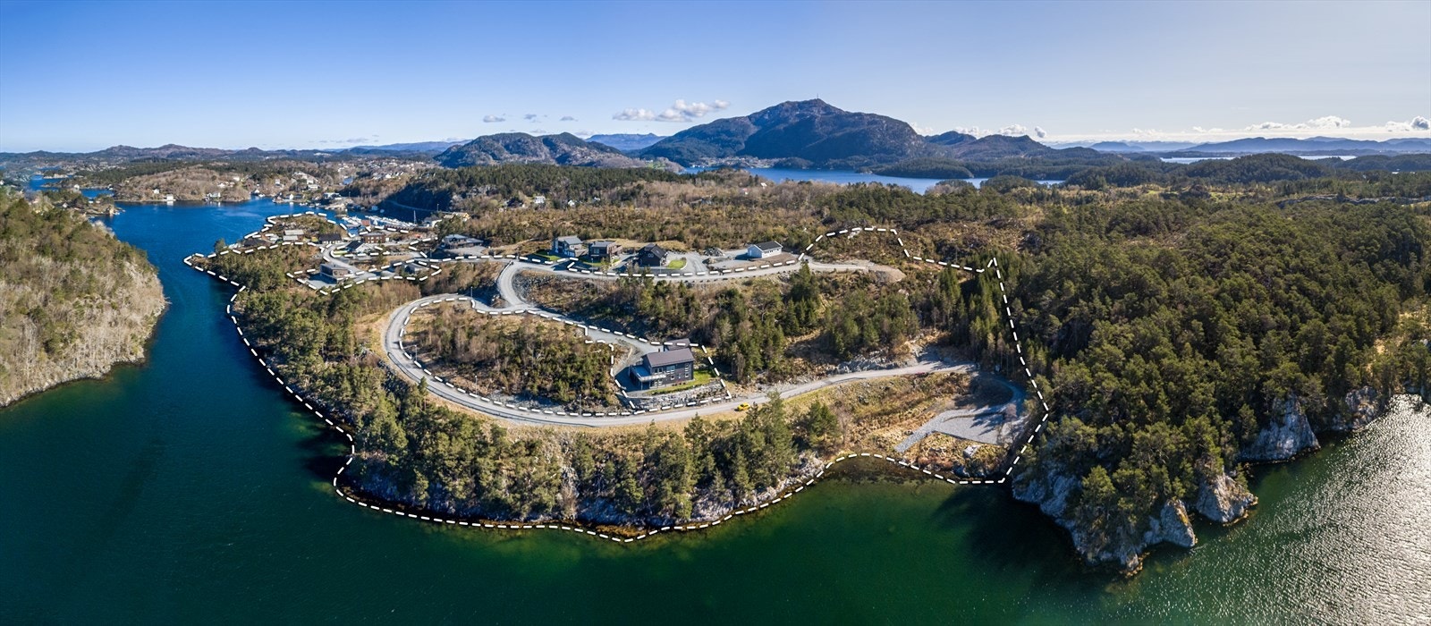 Solrikt tomteområde til salgs Galleribilde