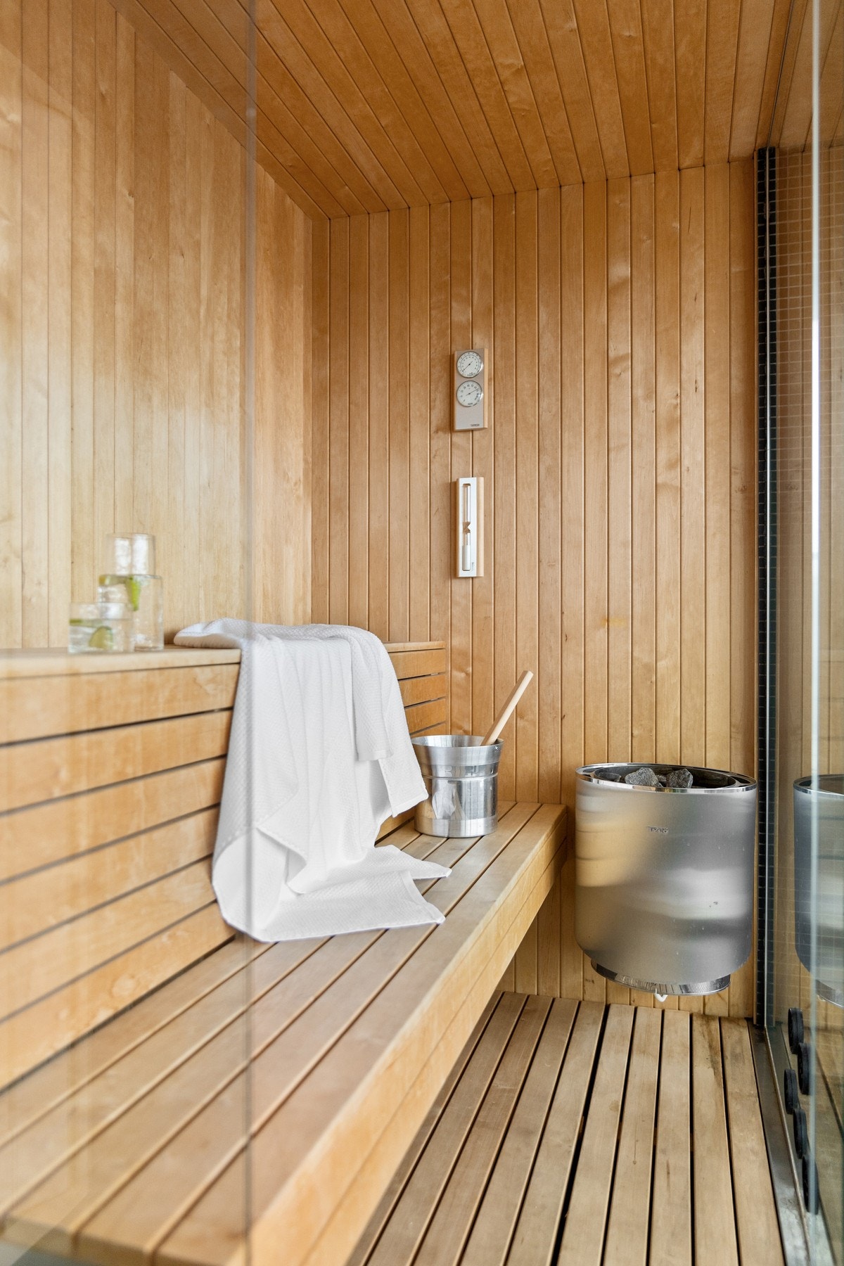 Egen badstu i tilknytning til badet. Galleribilde