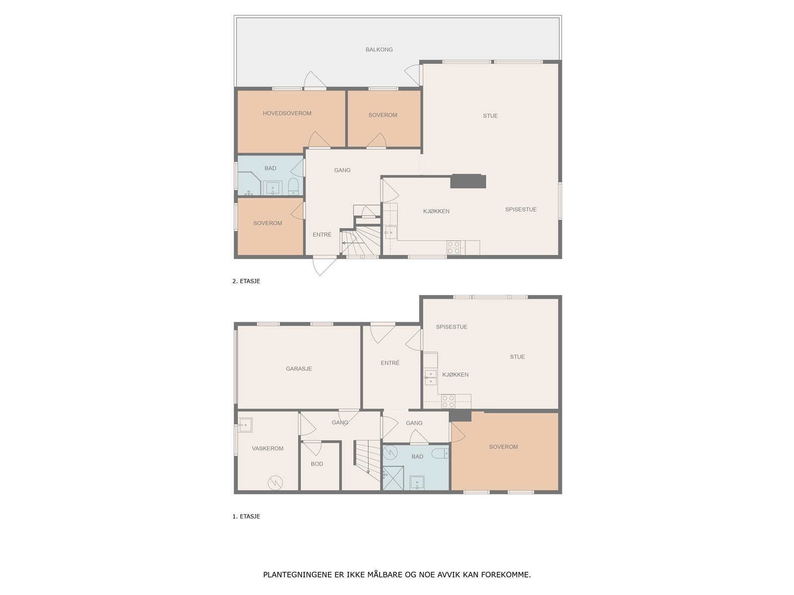 Plantegning alle etg. Galleribilde