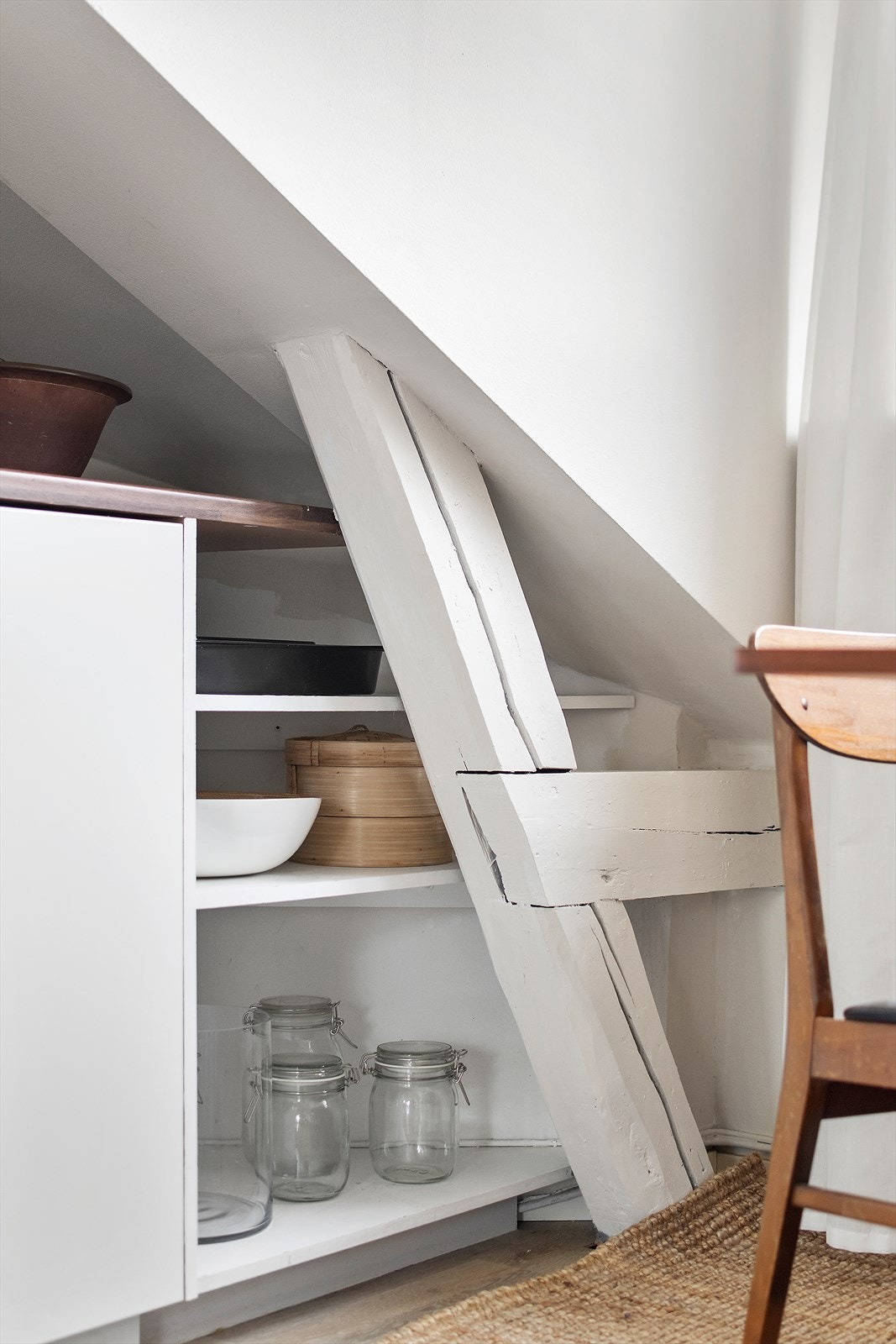 Gode lagringsmuligheter ved knevegger. Galleribilde