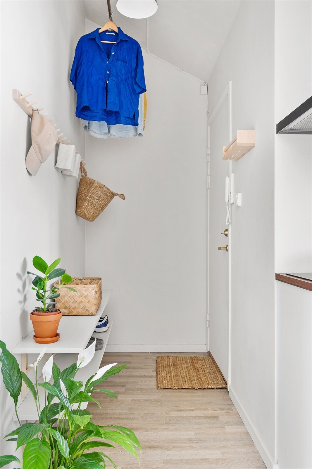 Entré med plass til klesoppheng og skooppbevaring. Galleribilde