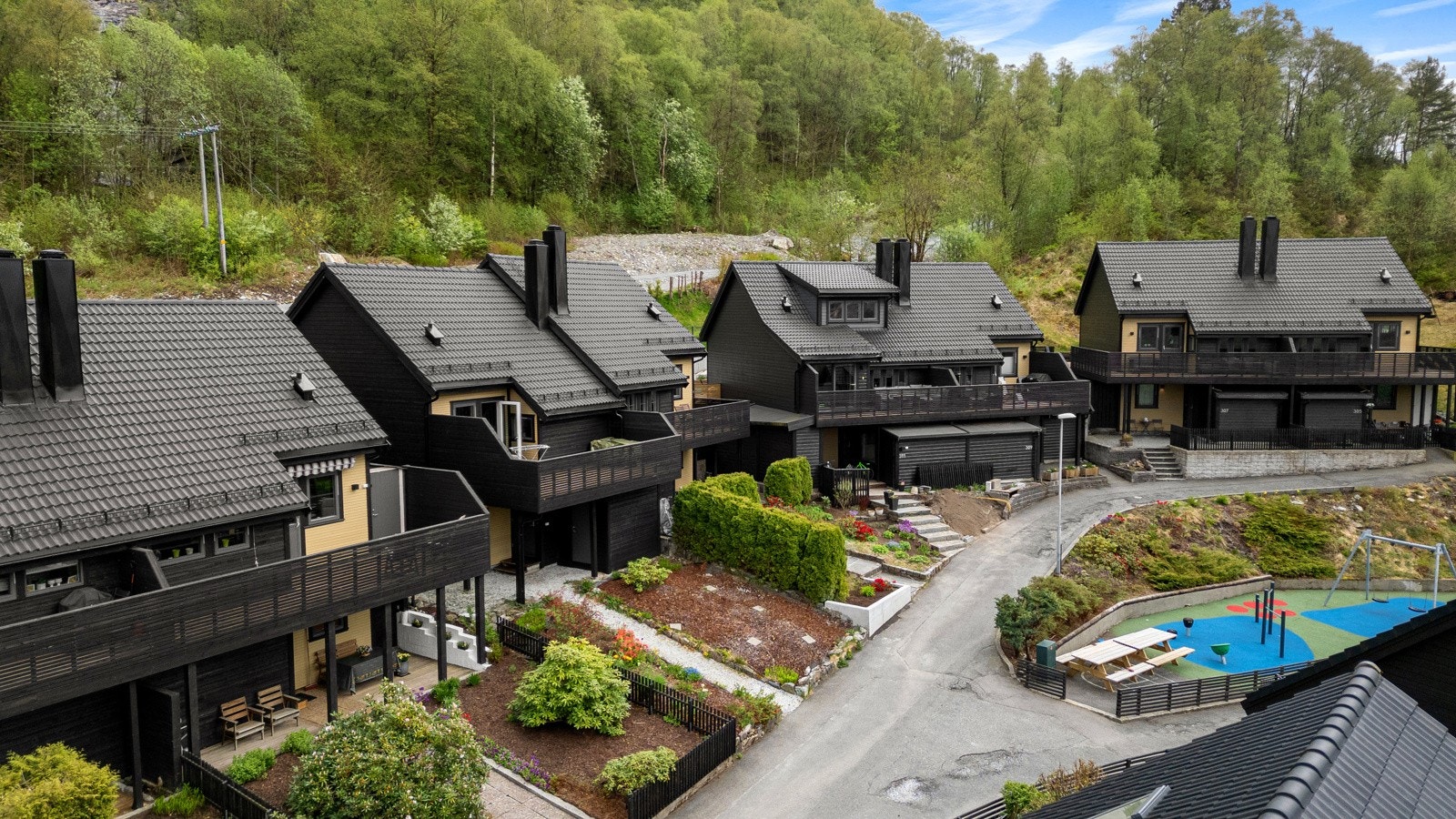 Hovden borettslag består av 61 andelsrekkehus og er et veletablert borettslag på Arnaveit. BOB er lagets forretningsfører. Galleribilde