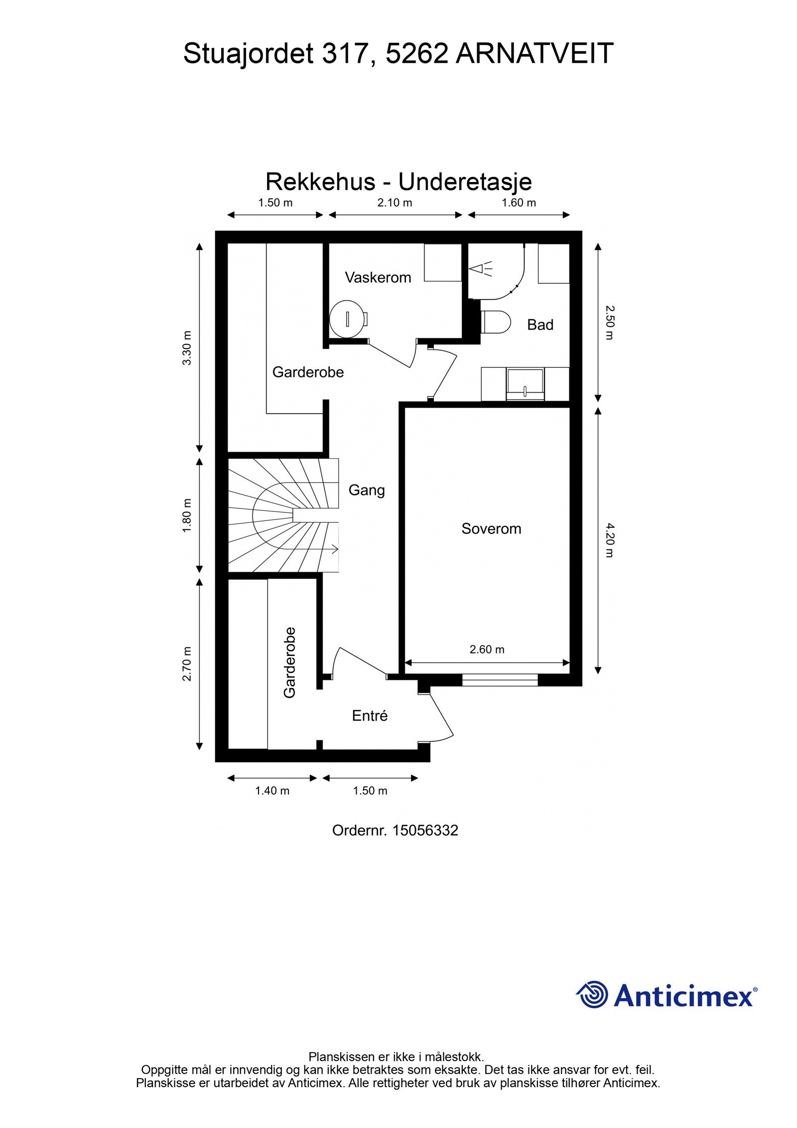 Plantegning 1. etasje (det tas forbehold om feil/avvik). Galleribilde