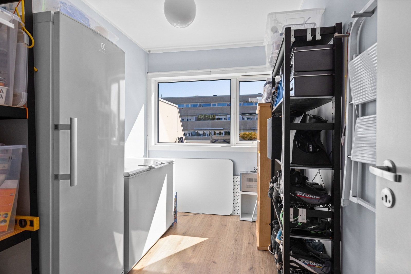 Originalt soverom på 7 kvm som i dag benyttes som oppbevaring. Galleribilde