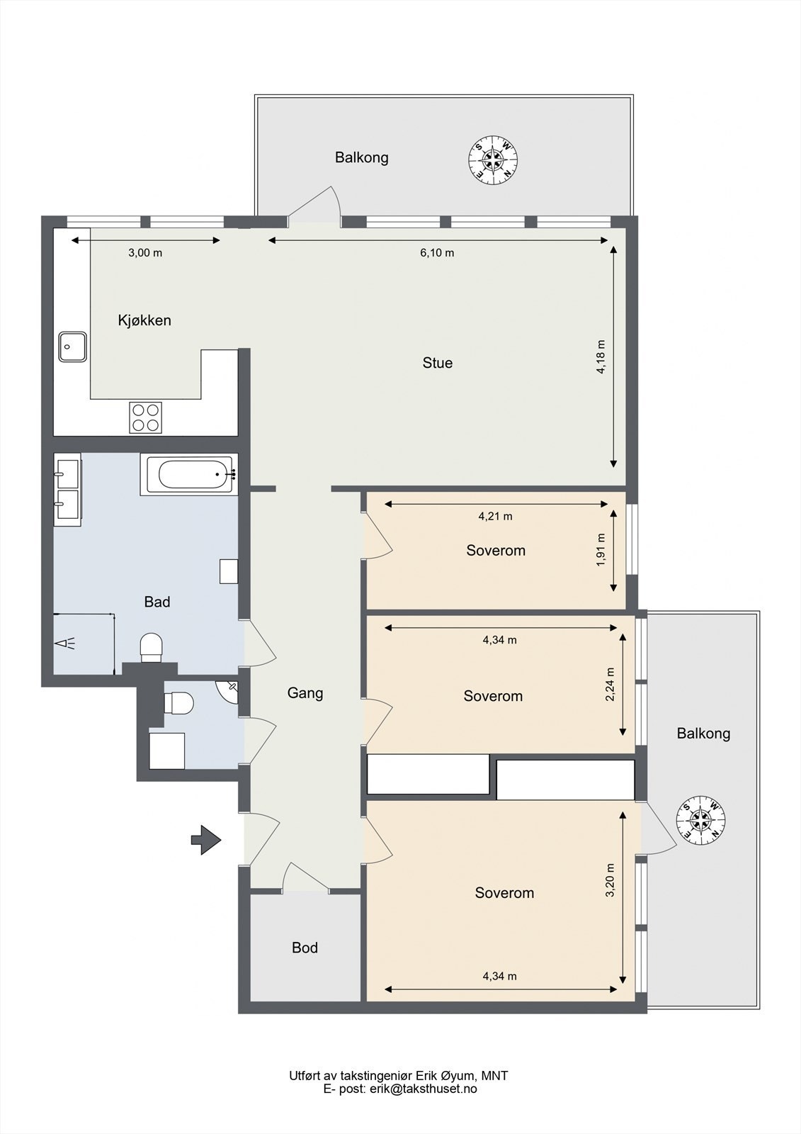 Plantegning Galleribilde