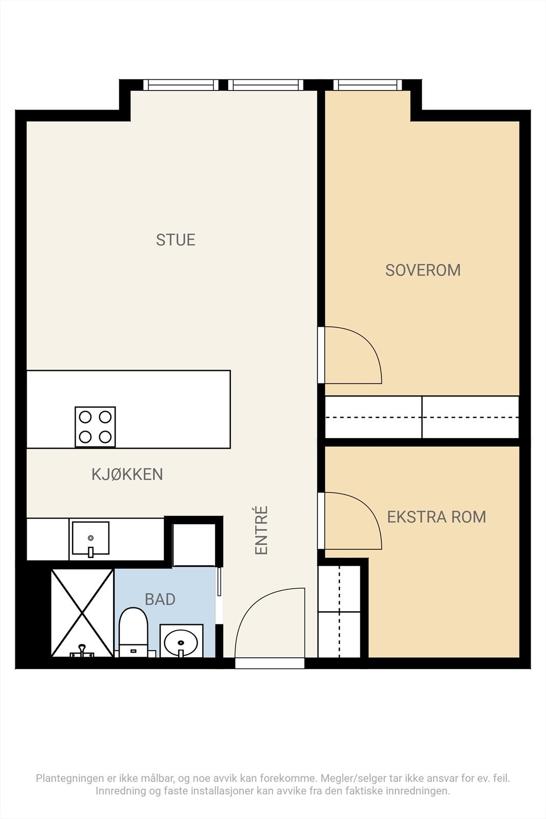 Plan over leiligheten Galleribilde