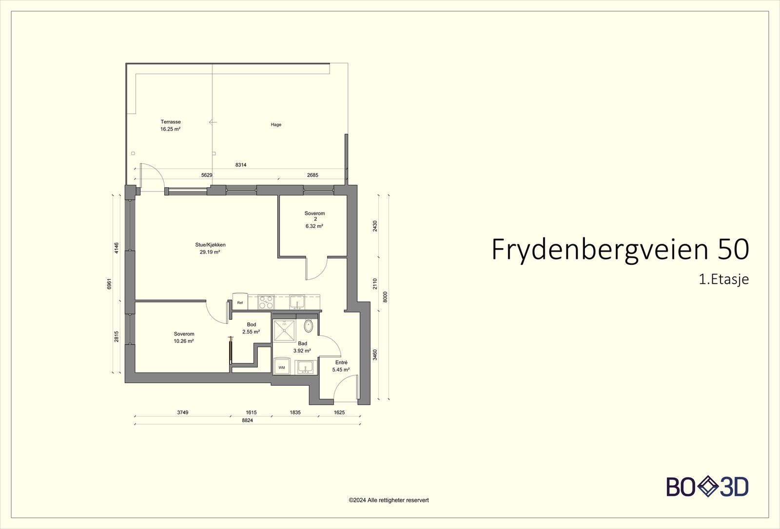 Plantegning. Galleribilde