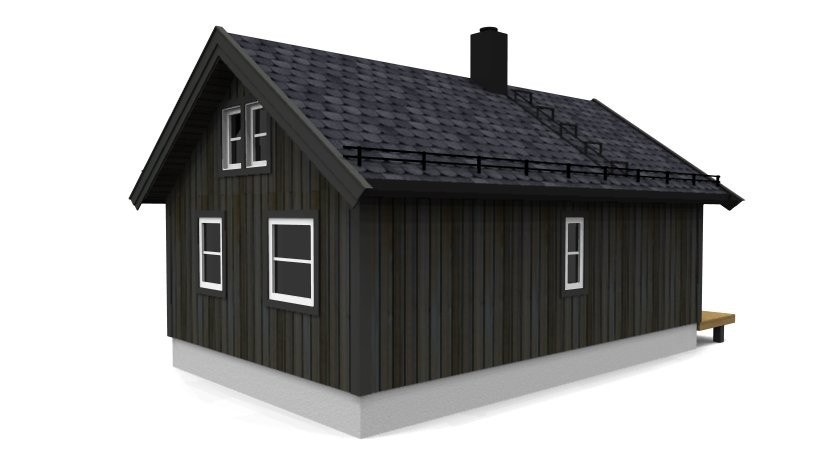 Bogøy hyttemodell er en funksjonell hytte med praktiske løsninger, som gjør at hytta virker større enn den er. Luftig romfølelse og store vinduer gjør at hytta føles koselig, samtidig som den er moderne og lun. Hytta har 2 soverom og et BRA på 38,4 kvm. Galleribilde