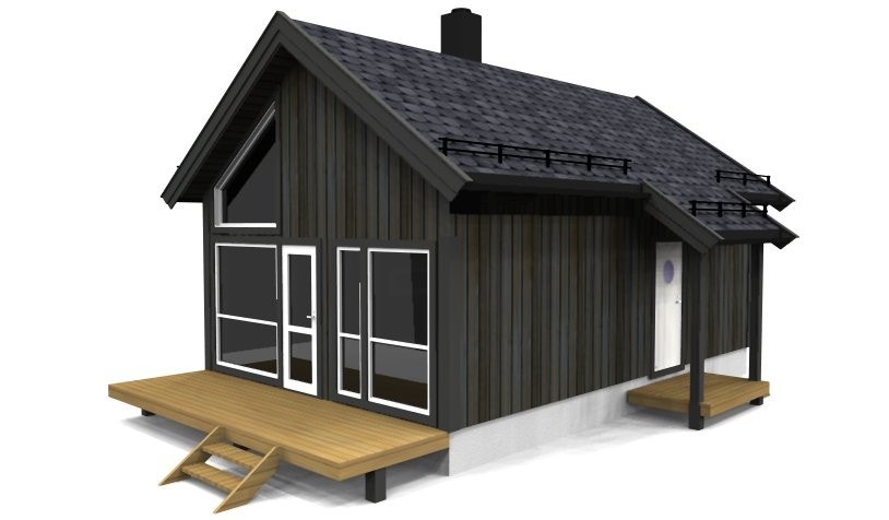 Bogøy med forhøyede knevegger. Galleribilde