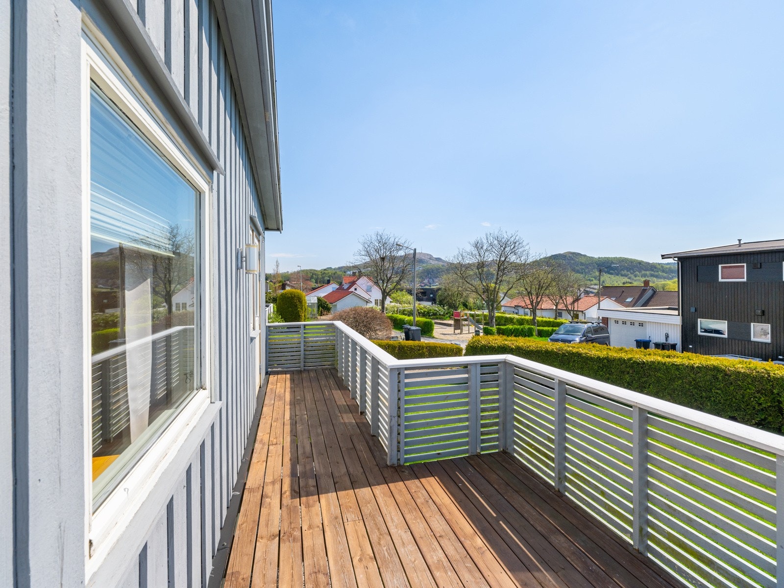 Nydelig og langstrakt utsikt fra balkongen Galleribilde