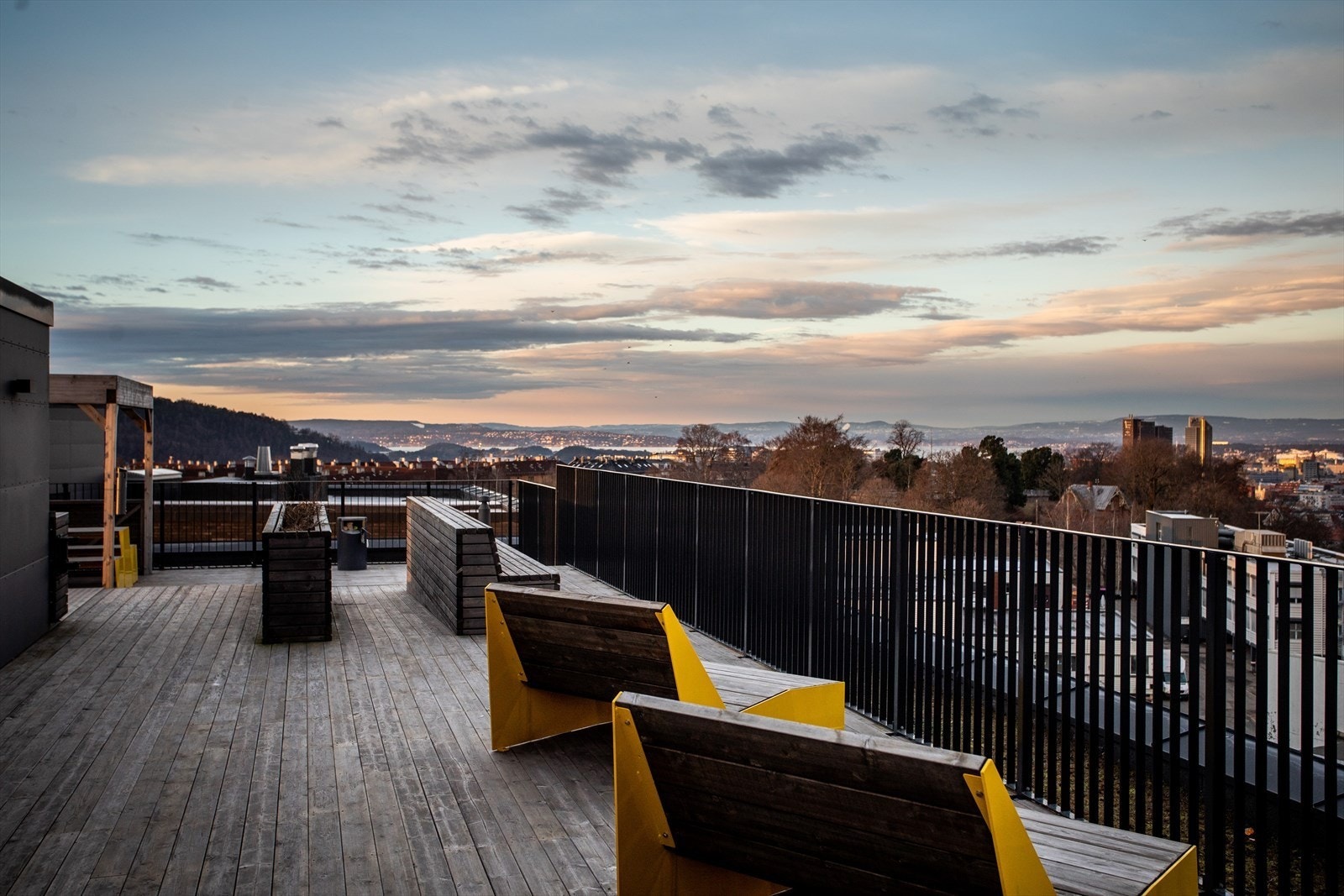 Felles takterrasser i nabobygget. Galleribilde