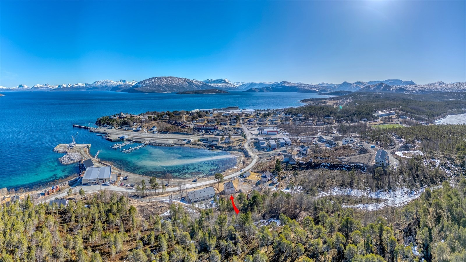 Eiendommen ligger sentralt på Drag Galleribilde