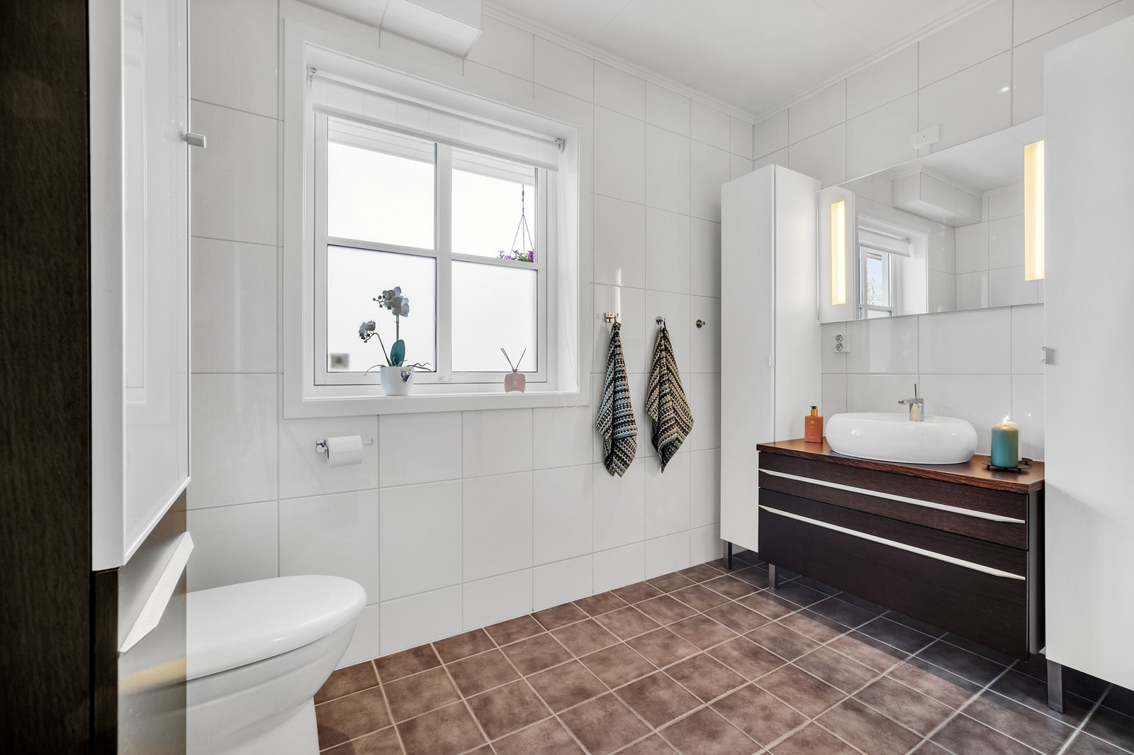 Badet har et areal på 7,3 kvm Galleribilde