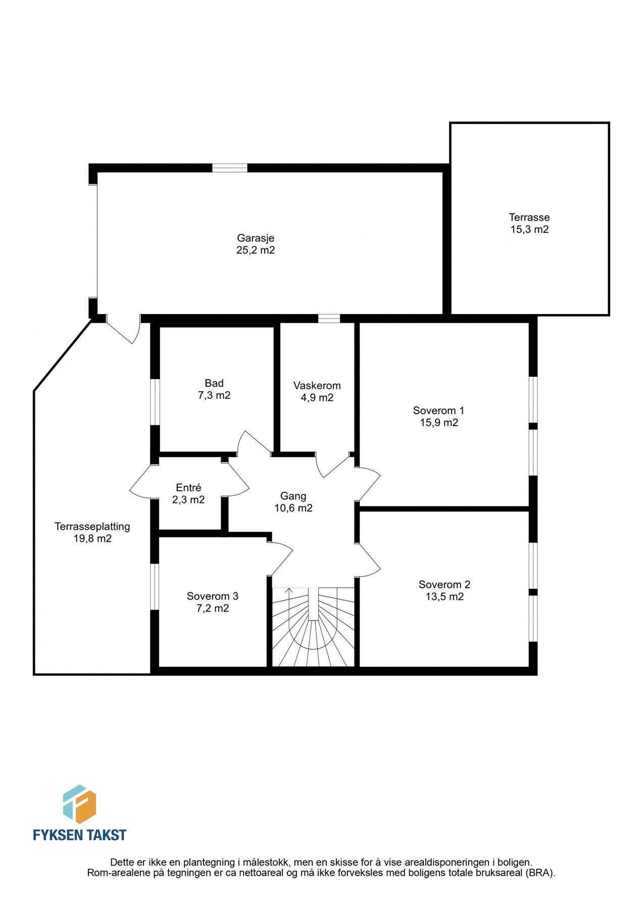Planskisse 1. etasje Galleribilde