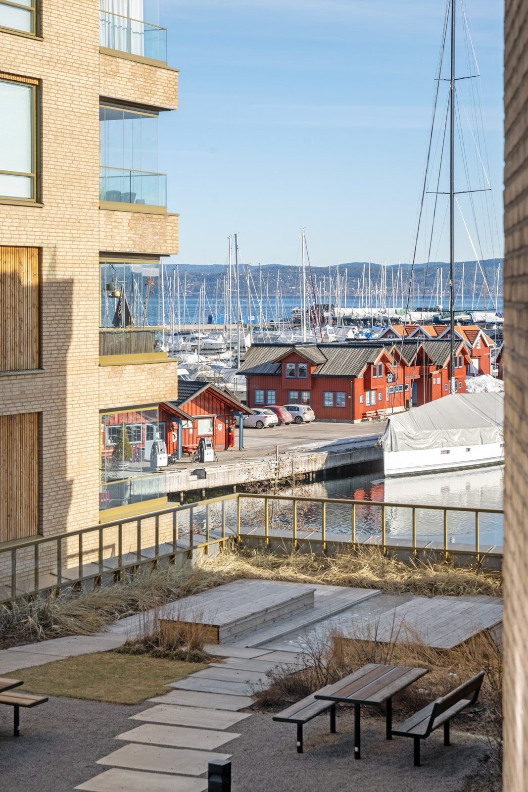 Utsikt fra soverommet - og Felles utearealer Galleribilde