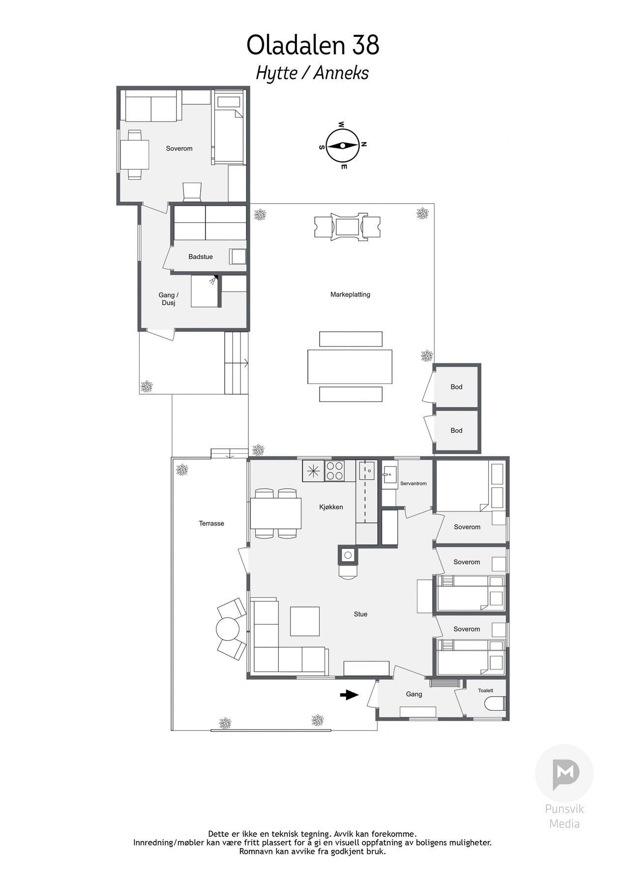 Plantegning Anneks Galleribilde