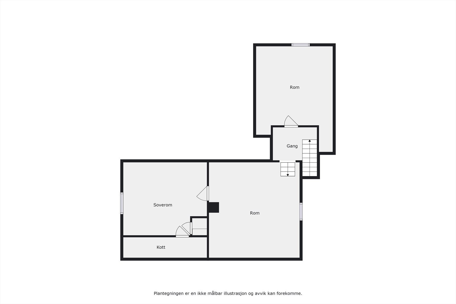 Plantegning loftsetasjen Galleribilde