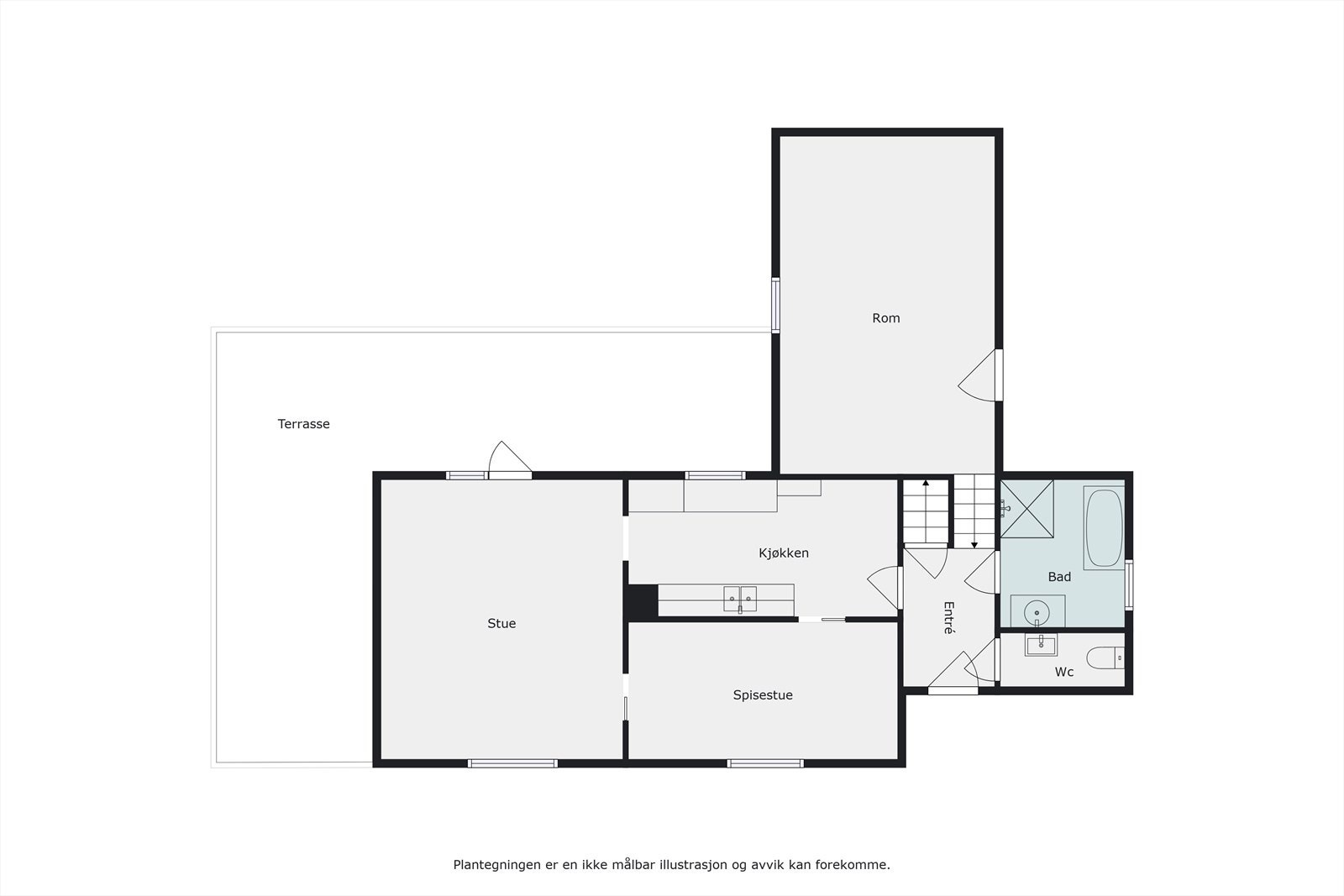 Plantegning 1.etg. Galleribilde