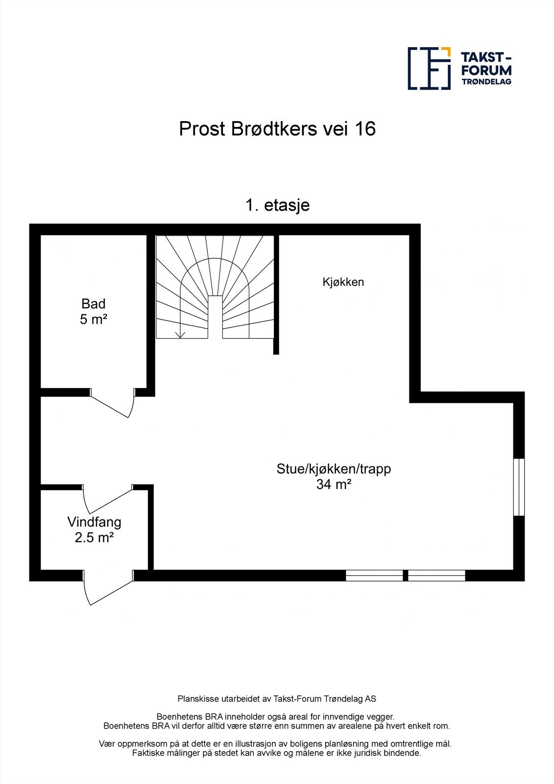 Planskisse 1. etasje. Galleribilde
