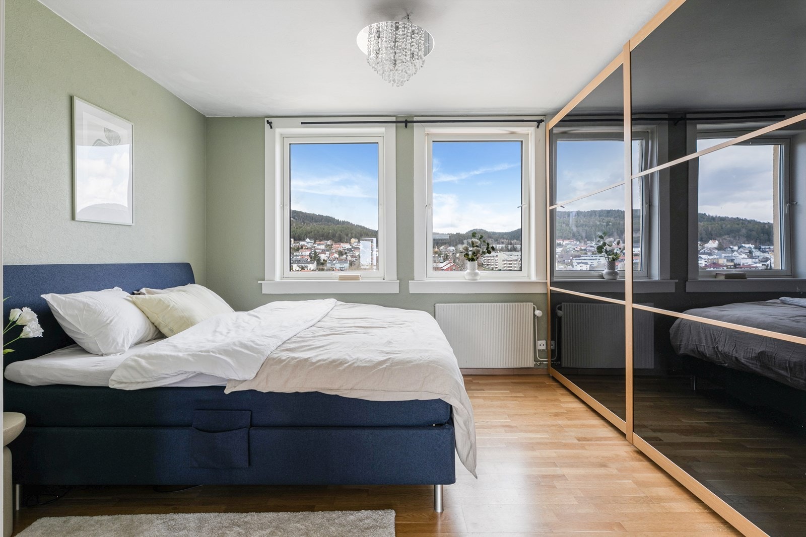 Her er det også rikelig med naturlig lys som resten av leiligheten. Galleribilde