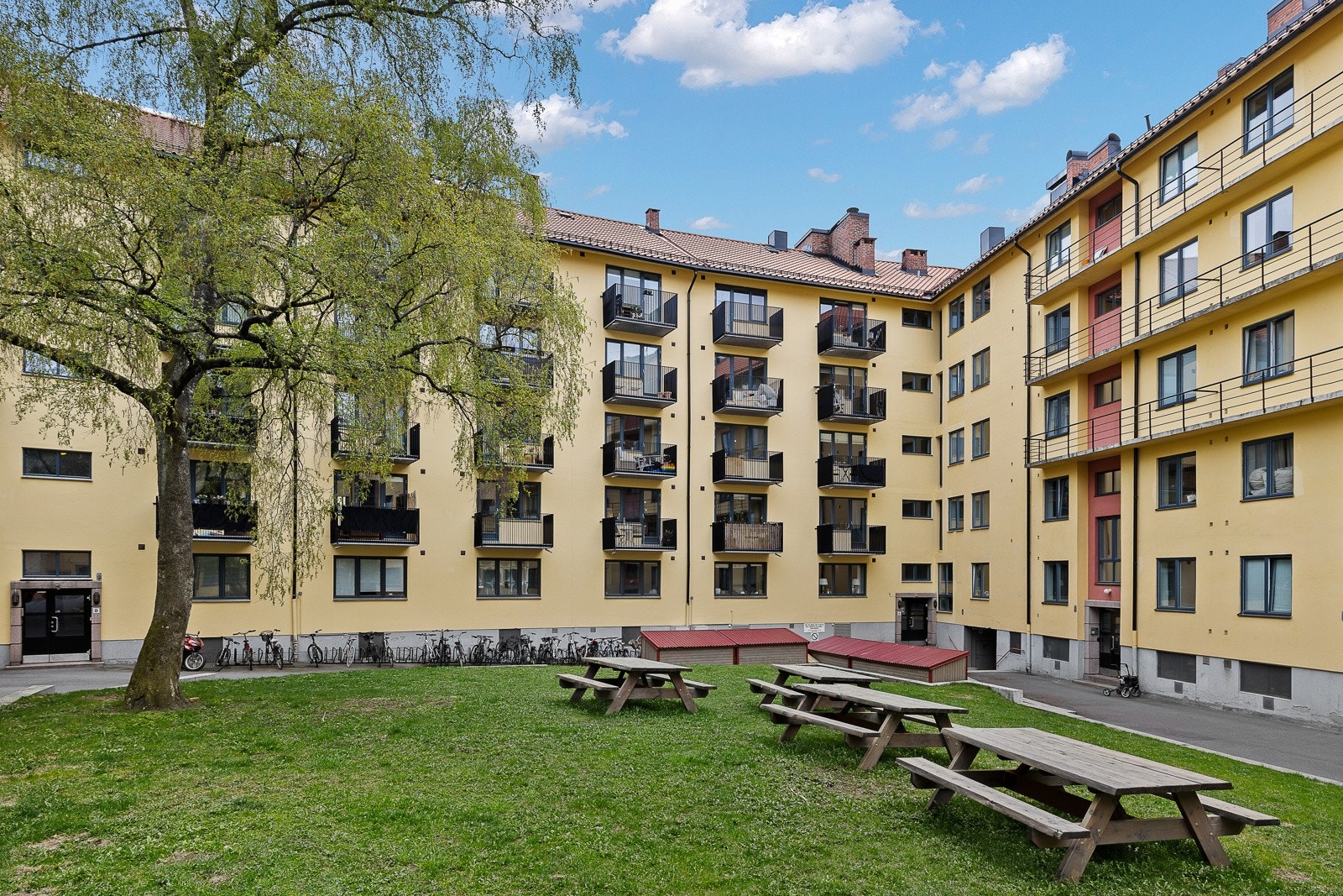 Bakgård. Galleribilde