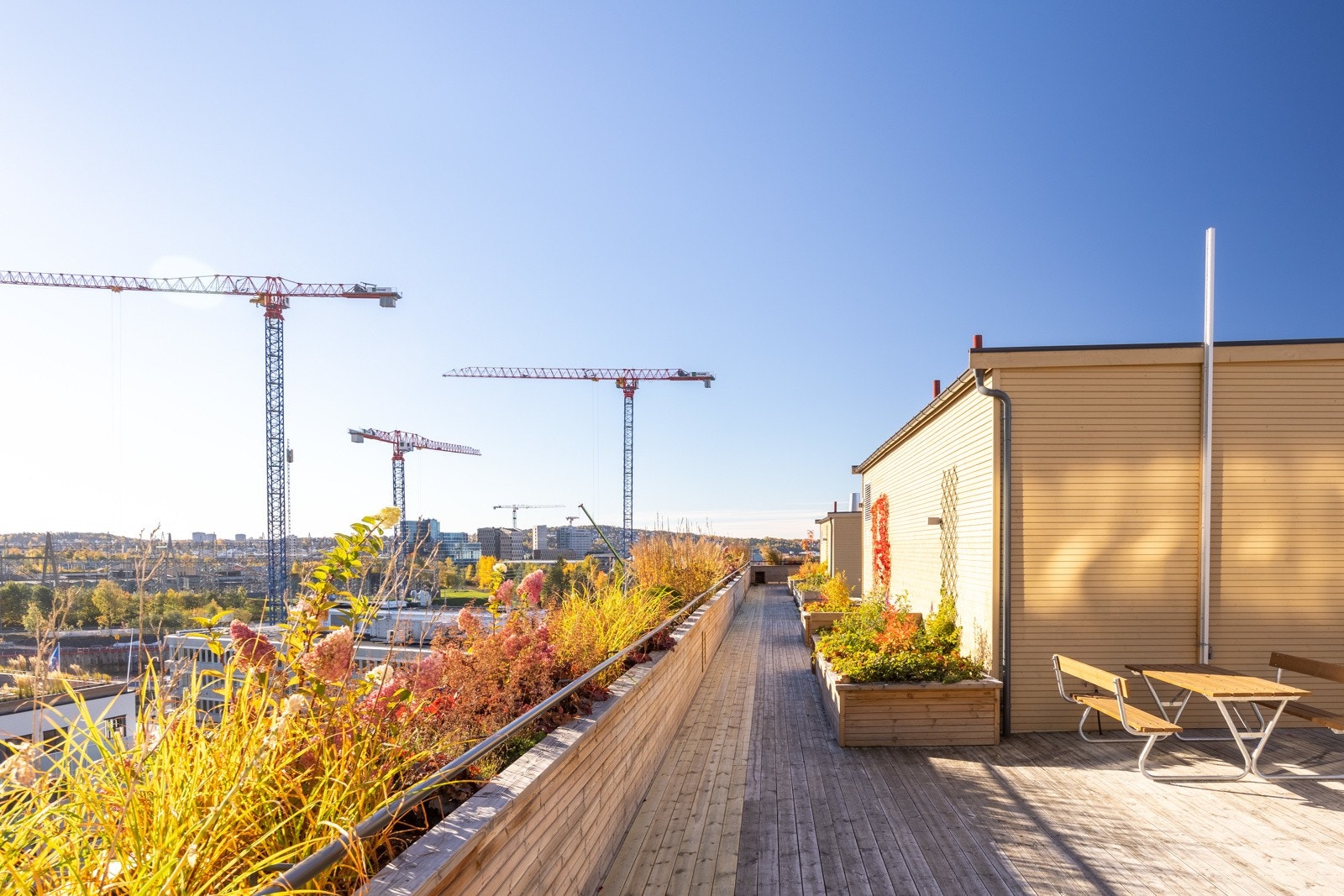 Her kan du nyte den flotte utsikten ut mot Ulven. Galleribilde