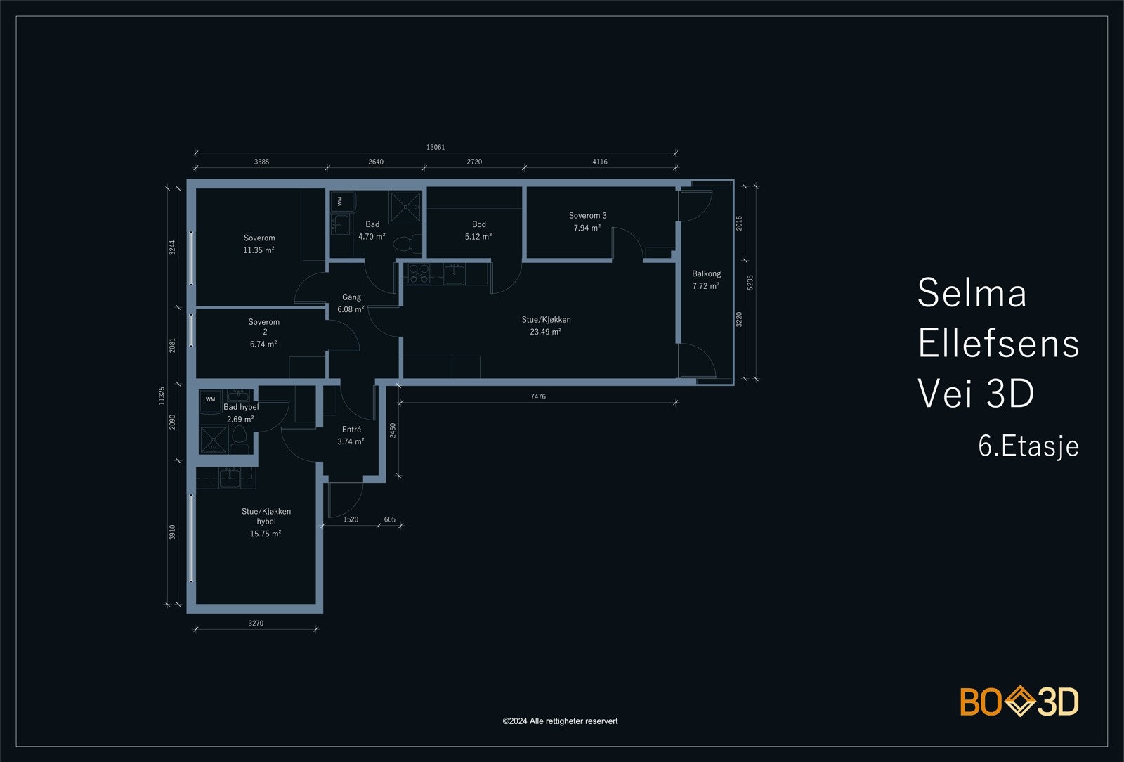 Plantegning Galleribilde
