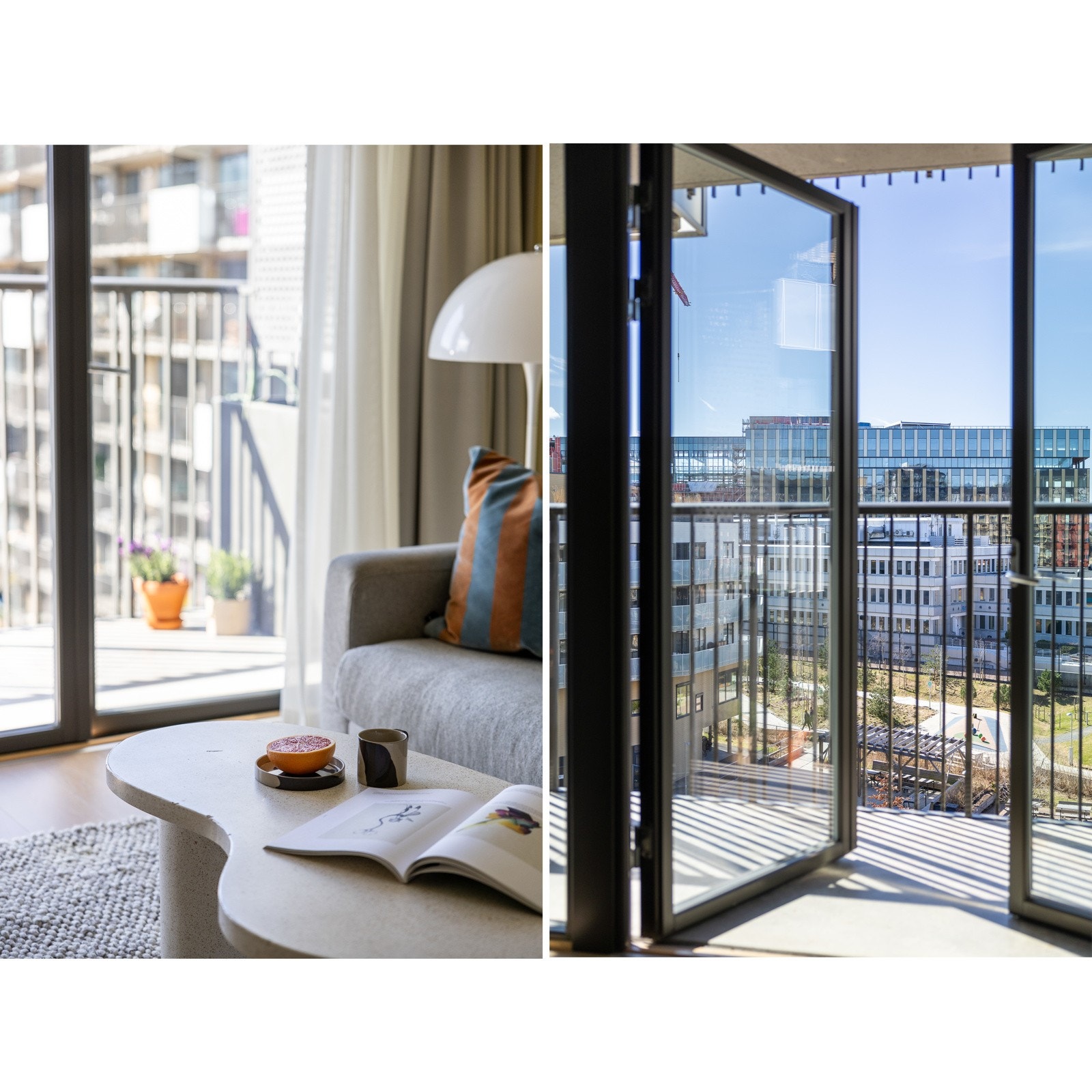 Flott utsikt fra stuen til det veletablerte borettslaget! Galleribilde