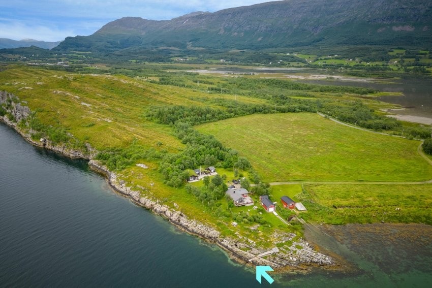 Pilen viser hvor flytebryggen legges ut Galleribilde