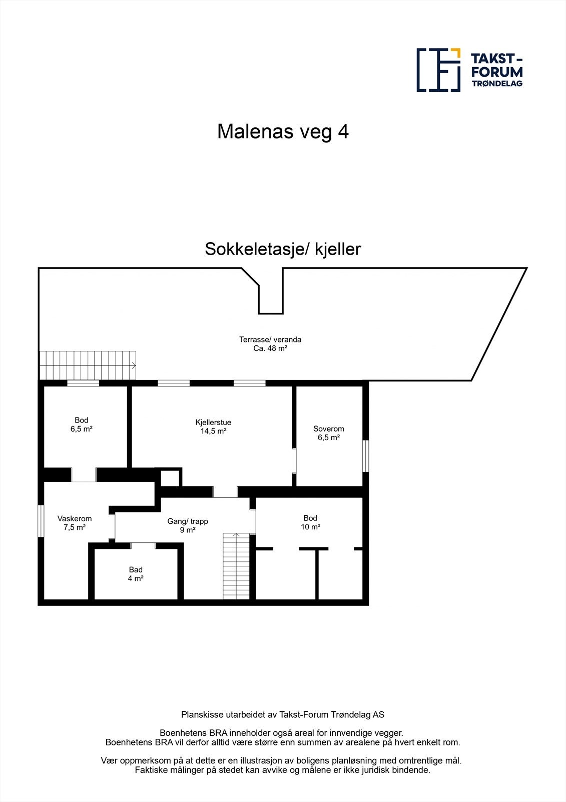Plantegning underetasje Galleribilde
