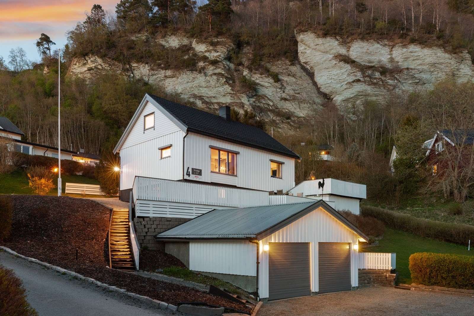 Huset ble malt utvendig i 2020/21. Galleribilde