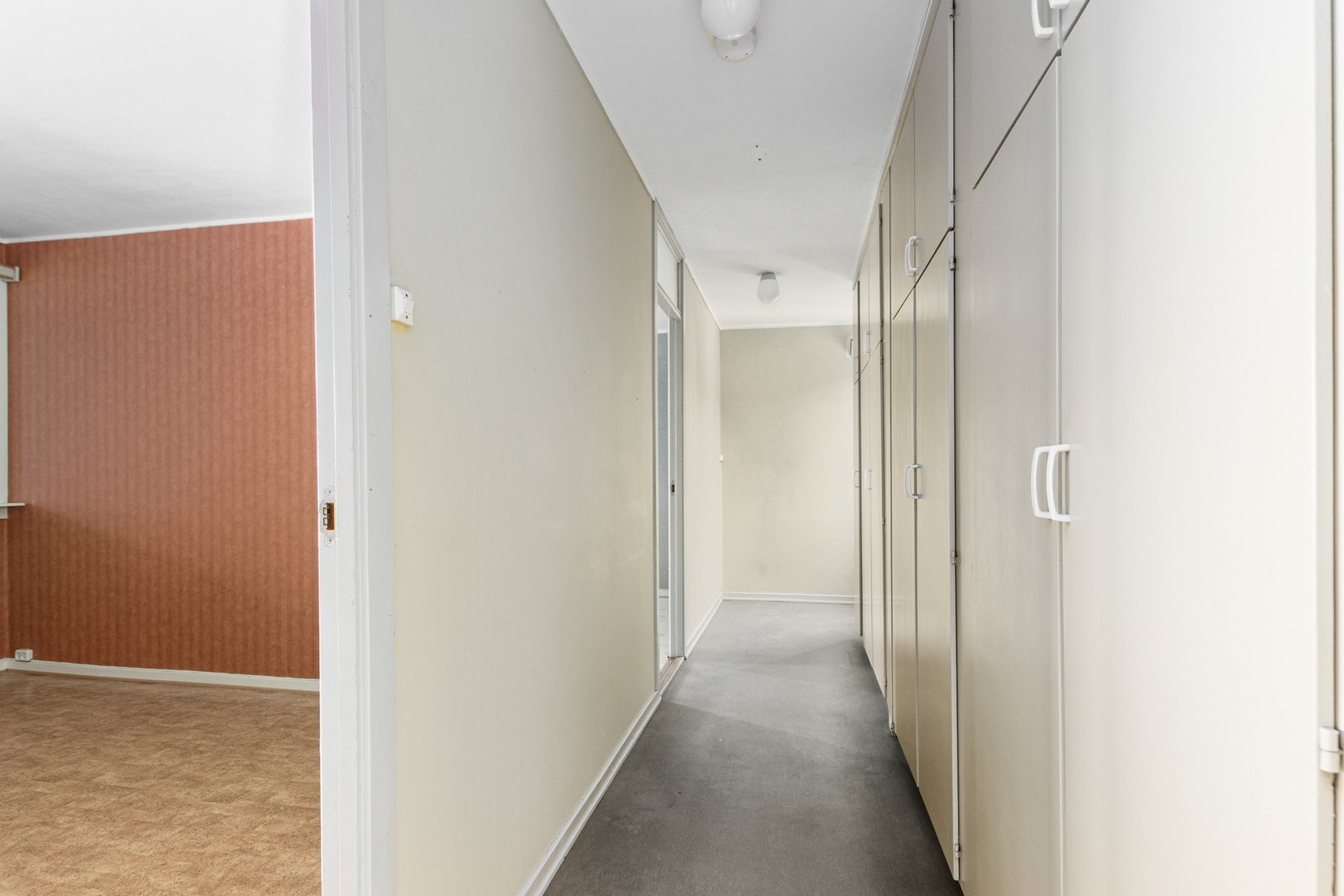 Gang. Skap med mye lagerplass på høyre side. Galleribilde