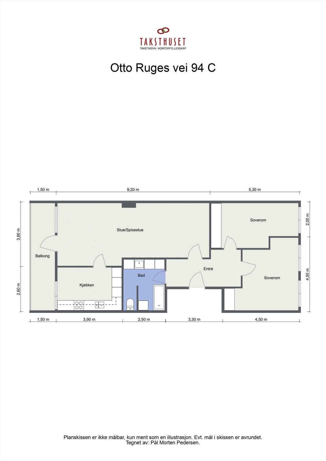 Otto Ruges vei 94 C - 3. etasje Galleribilde