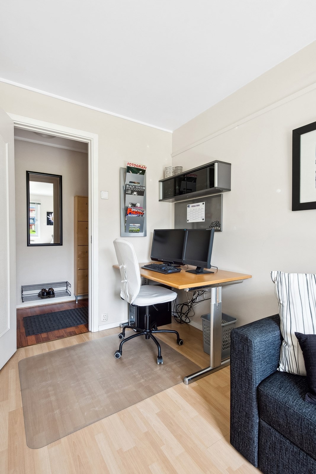 Soverommet kan benyttes som soveplass eller kontor, alt etter eget behov. Galleribilde