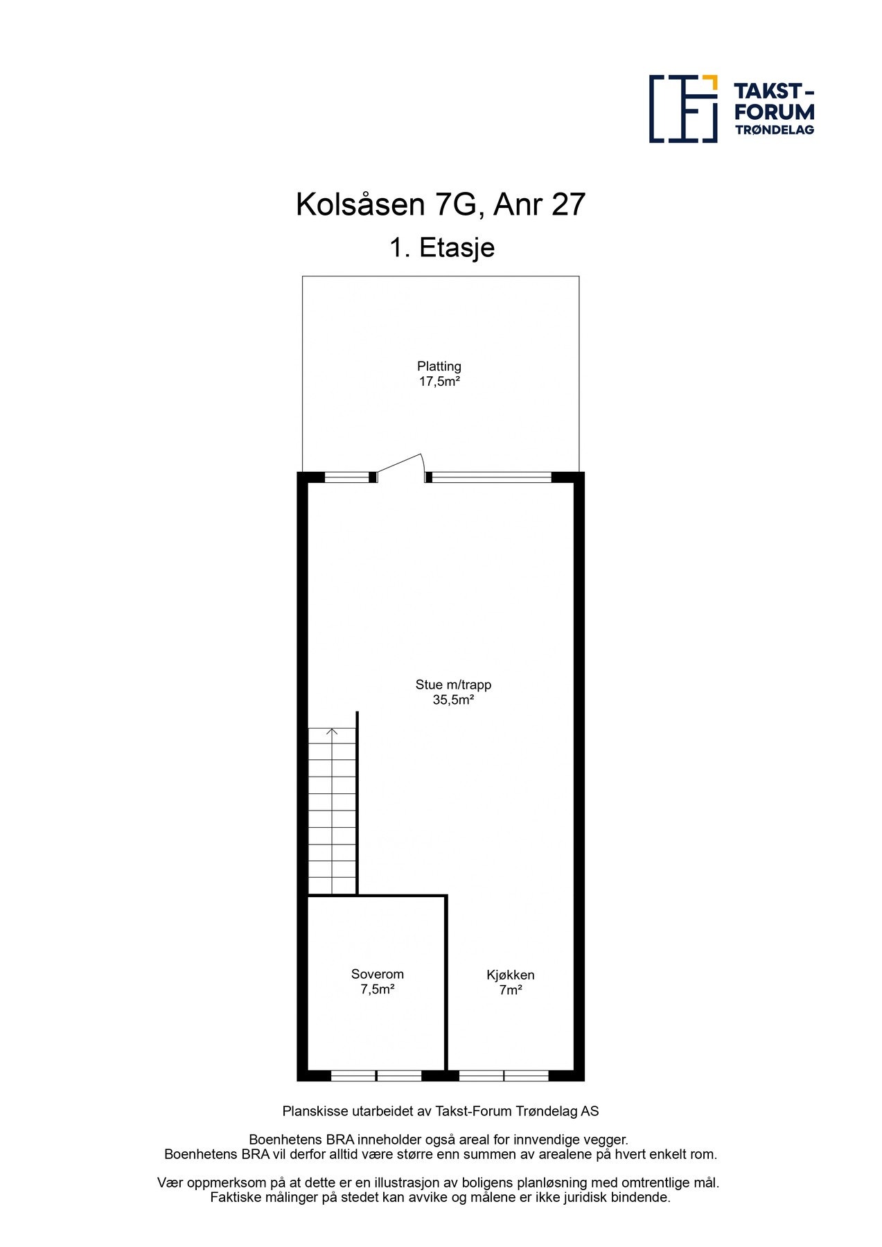 Planskisse 1. etasje Galleribilde