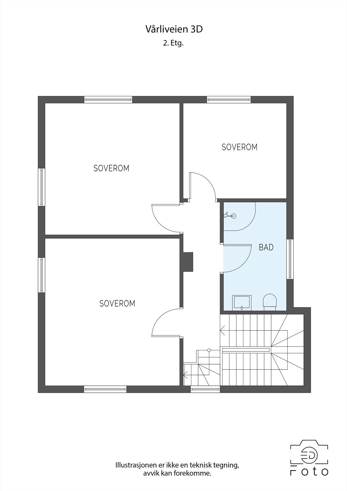 Plantegning 2. etasje Galleribilde