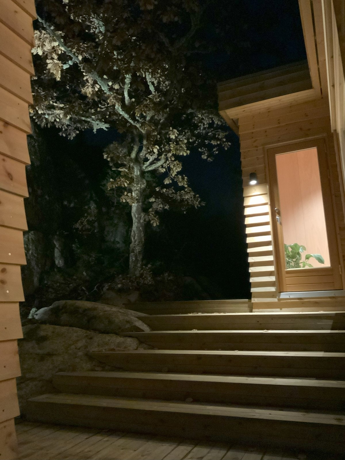 Masse belysning rundt hytta Galleribilde