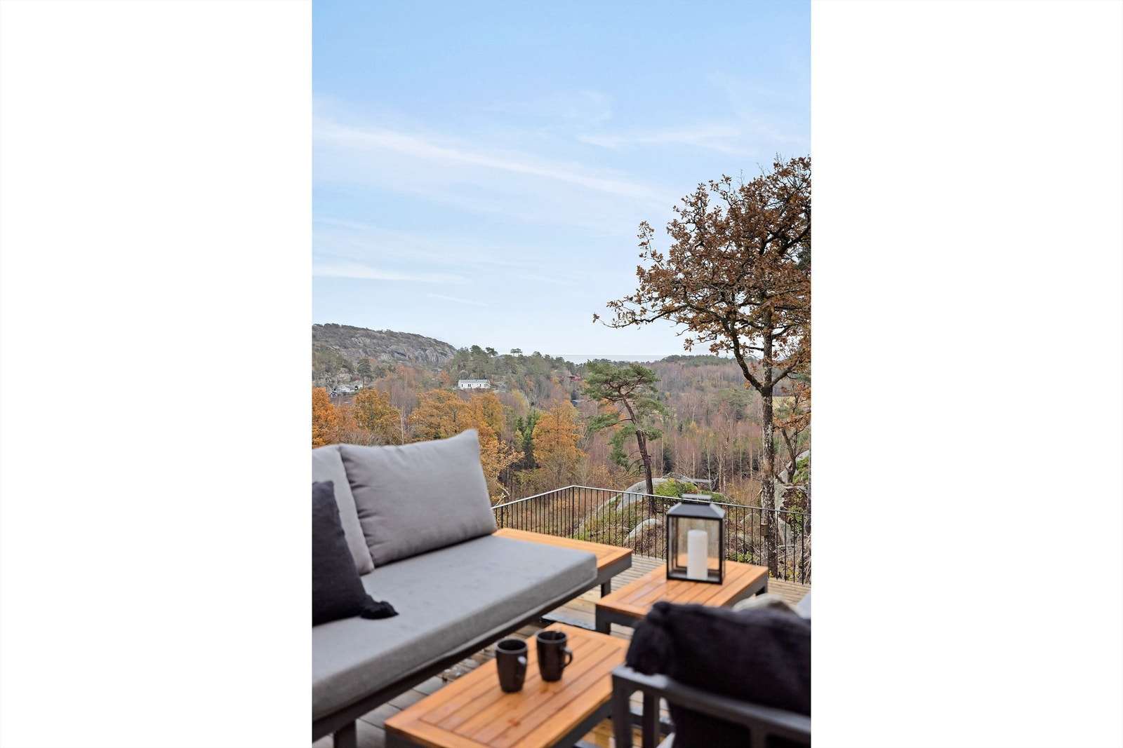 Fritt utsyn fra terrasse Galleribilde