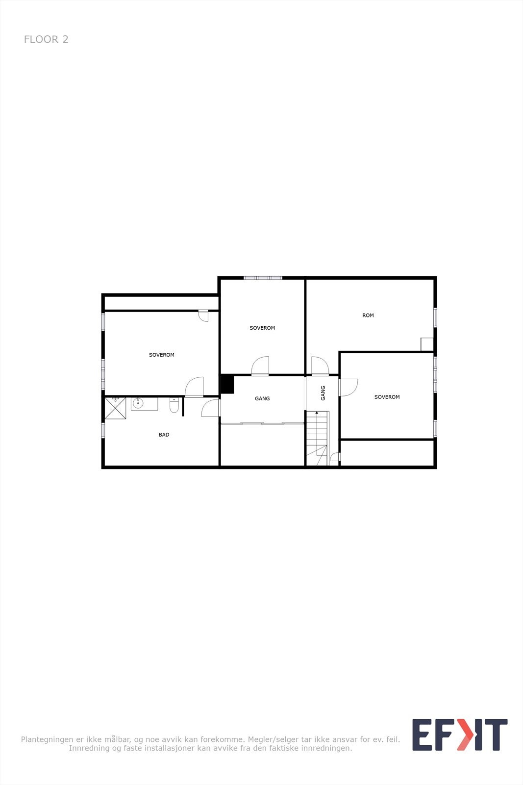 Planteikning 2.etg Galleribilde