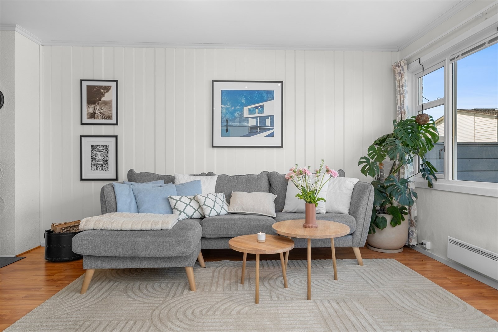 Stuen passer fint til både rolige og sosiale kveler. Galleribilde