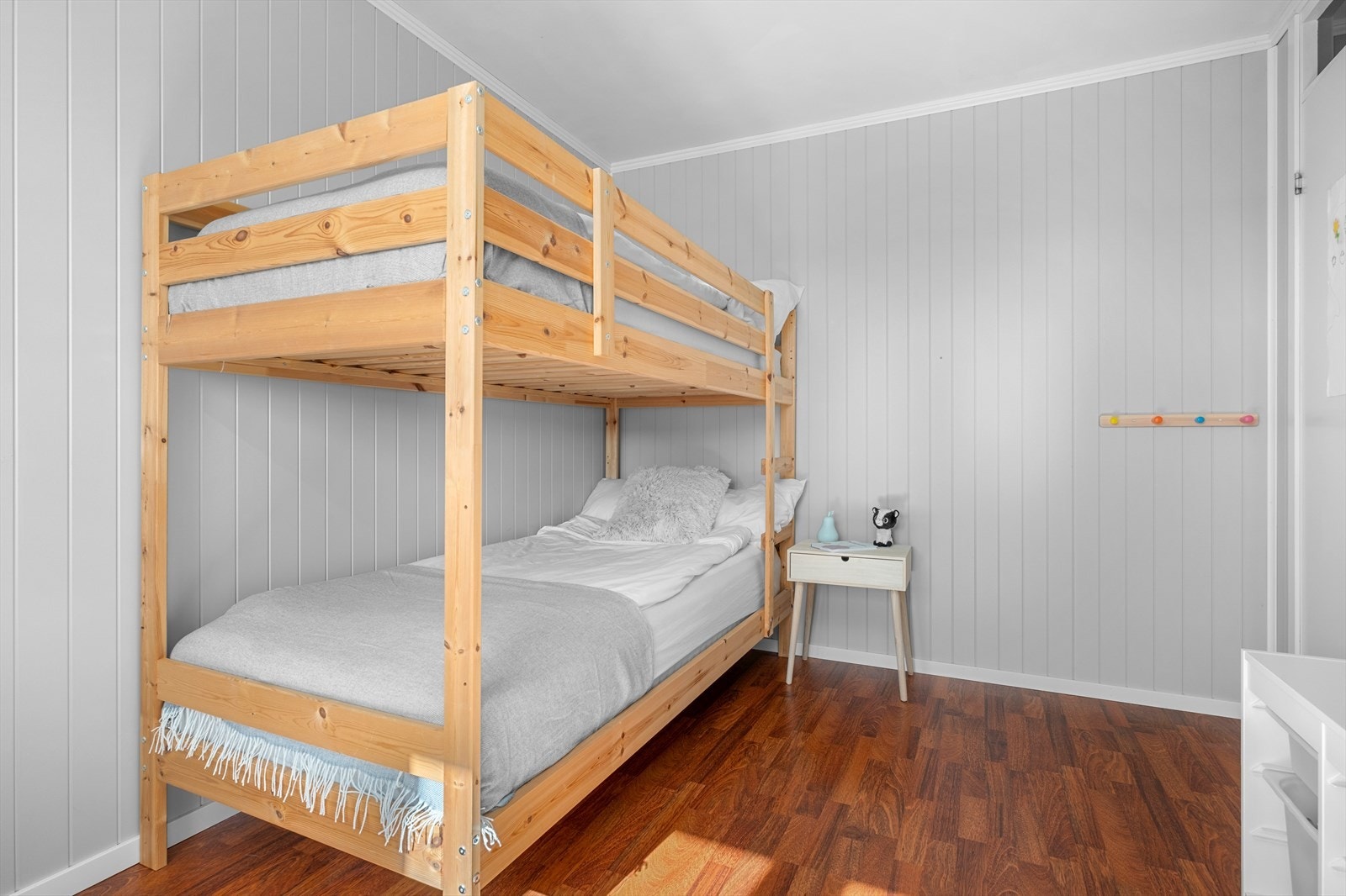 Alle soverommene har plass til skap eller andre garderobeløsninger. Galleribilde