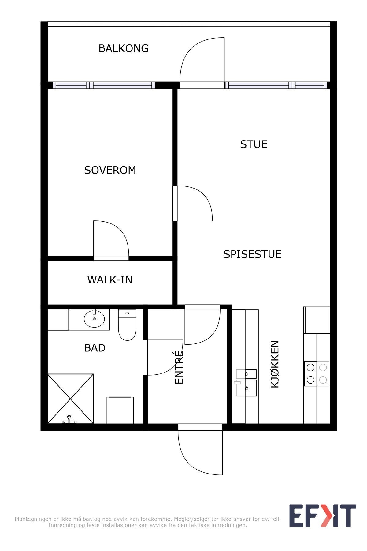 Leiligheten befinner seg i 3. etasje. Galleribilde